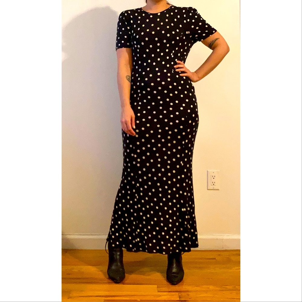 Asos polka dot midi dress